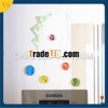 Decoration transparent 3D glass magnetic fridge stickers