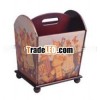Bear pattern wooden- craft magazine rack with legs