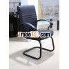 black formal leather face office swivel chair --3018