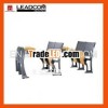 Leadcom School tables and chairs LS-908F series,  flip-up tops,  various back style look,  aluminum