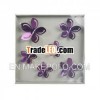 3D Flower Mirror Stickers Decorative Sickers