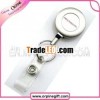 Metal retractable pull reel with keyring