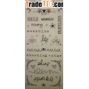 scrapbook metallic clear sticker