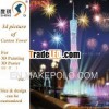 FJ021 Canton Tower Guangzhou Gift for 3D Pictures of Buildings