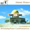 ZJ003 3D Islamic Mosque Painting of Jerusalem Golden Mosque Dome