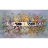 Handpainted abstract painting on canvas