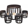 wooded dining set