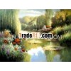 Handmade modern wall art landscape painting in oil L045