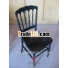 High quality black resin napoleon chair
