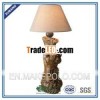 antique decorative wood finish table lamps restaurant sets