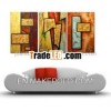 Abstract canvas oil painting