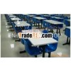 steel dining base with fiber reinforced plastic seat and board Fast Restaurant Table and Bench