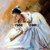 Beautiful Girl Abstract Dancer Canvas Oil Paintings
