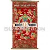Golden Velvet Tibetan Buddha Thangka Painting India Art Gift Home Decor