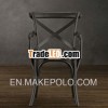 Industrial antique metal chair