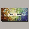 Hot Selling New Design Modern Handpainted Wall Art Abstract White Flower Oil Painting on Canvas