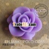 Purple Matt Flower Made Of Resin
