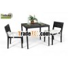 TF0760 Rattan Dining Furniture Table and Stackable Chairs