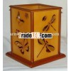 wood cutout lantern