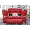 2014 Hot sale commercial grade PVC Tarpaulin brand new CA-96 big red inflatable chair