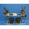 Metal deer Christmas decoration