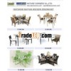 Handmade Outdoor Rattan Wicker Table and Chairs Dining Set