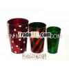 round Christmas bucket for gift packing