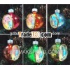 Glass ornaments with photo frame for Christmas