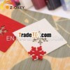 Snowflake laser cut square pad Christmas felt coaster