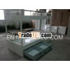Marine sailor bunk bed for cabin with double under drawer, Galvanized steel plating antirust bed.