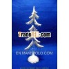 white christmas tree with led