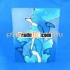 Glass Dolphin Candlestick
