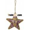Hand Embroidered Jari Christmas Decoration Hangings Home Decoration Christmas Ornament