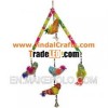 Handmade Traditional Five Birds Triangle Hanging Indian Handicraft Home Decor