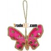 Butterfly-Hand Embroidered Beaded Christmas Ornaments Craft Christmas Decoration