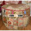 Vintage fabric ottomans /poufs