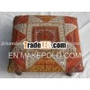 Embroidered and mirror work antique ottoman