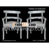 White Arm Chair Mother of Pearl