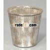 T-Light Votive Made of Glass With Silver Antique Finish