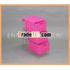 3 drawer rattan and wire storage cabinet