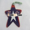 ORNAMENT - happy holidays from TEXAS, star ornament