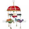 Handmade Traditional Five Birds Hanging India Folk Art Handicraft Home Decor