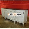 French Cabinet Buffet 4 Doors - Mahogany Antique Reproduction Furniture.
