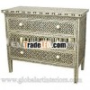 Designer Bone Inlay Chest / Cabinet
