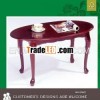 WOODEN OVAL COFFEE TABLE