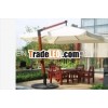luxury wooden hanging parasol umbrella with base