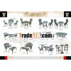 wrought iron table and chair