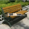 WPC casting iron garden bench