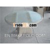 Outdoor pe rattan round dining table