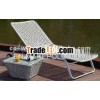 Alu.rattan adjustable lounge set